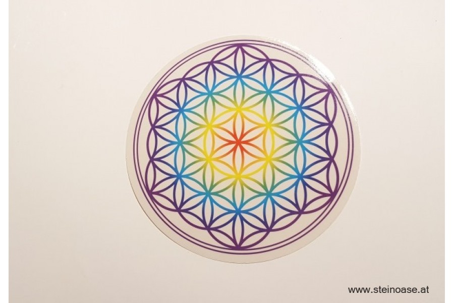 Aufkleber 'Lebensblume' Chakra 140mm